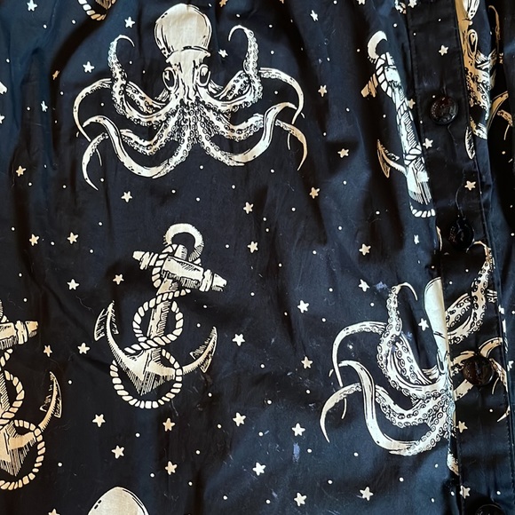 Cracken dress new by Sourpuss cotton swing dress from Blame Betty - Picture 2 of 3